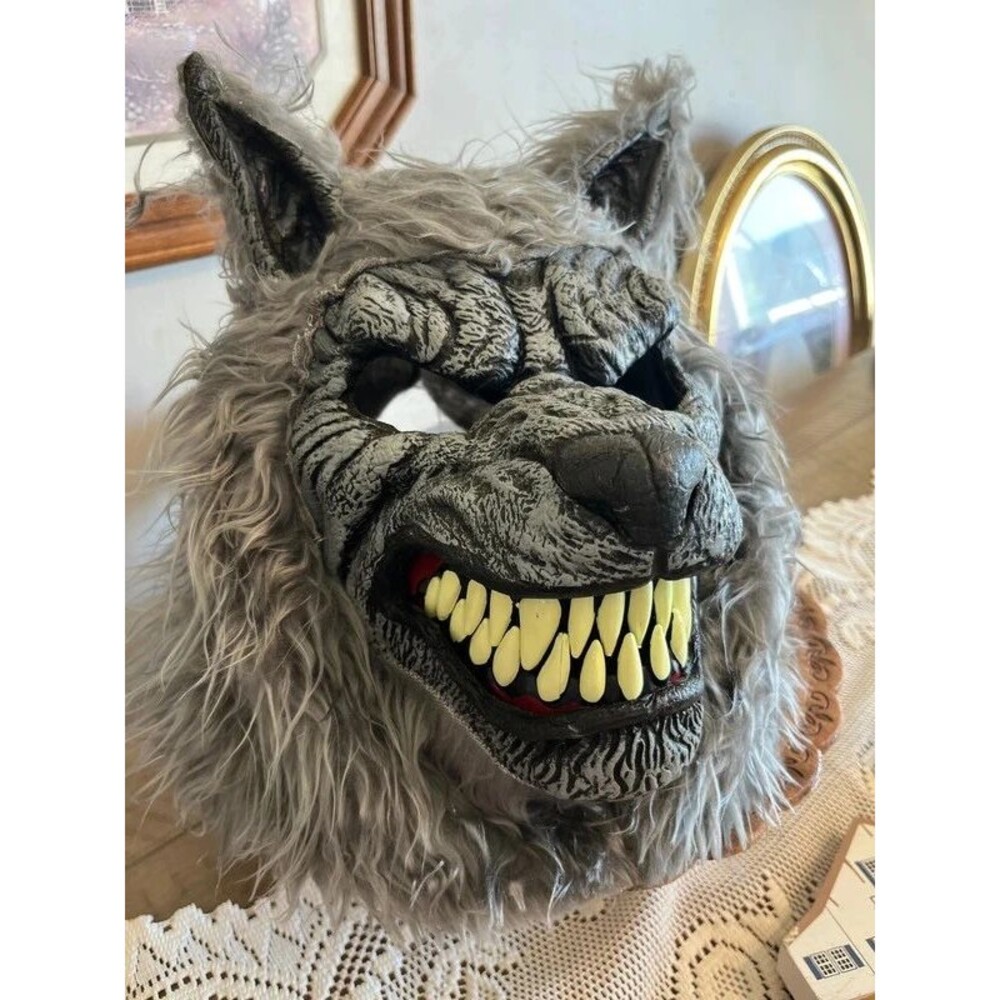 Spirit Animotion Gray Werewolf Mask Halloween